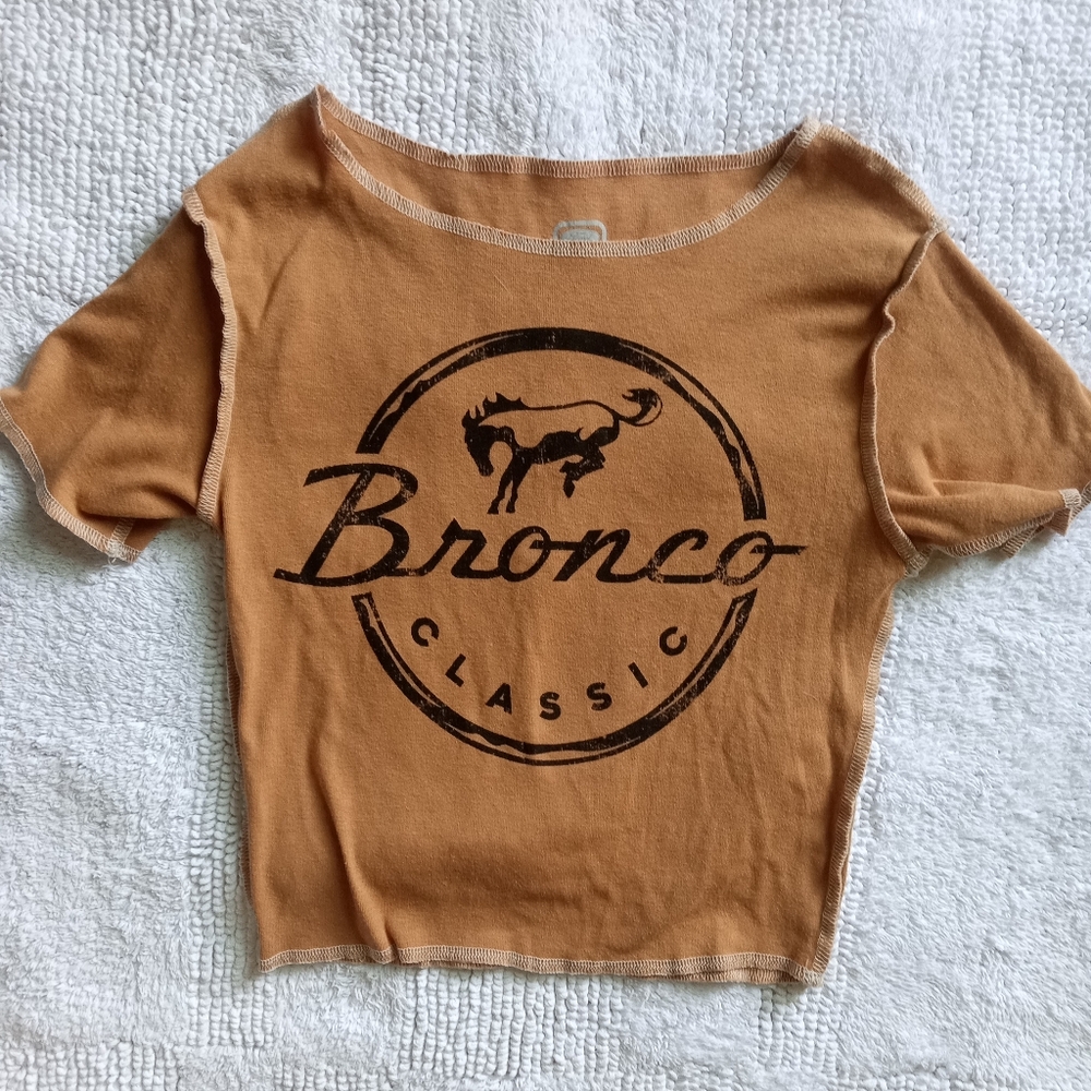 Ford Bronco slightly cropped baby style tee